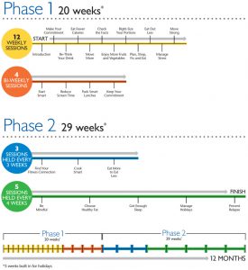 Graphic showing timeline
