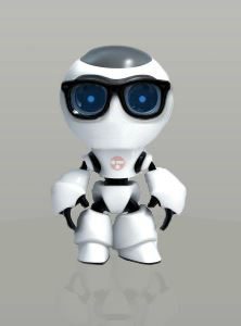 robot with glasses