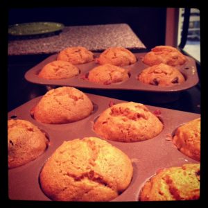 Muffins in tins