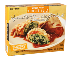 Spinach and cheese stuffed shells package