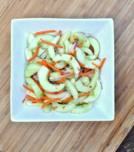 cucumbers prepared