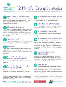 12 Mindful eating strategies
