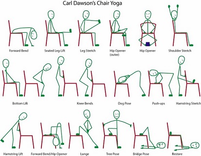 chair yoga stretches