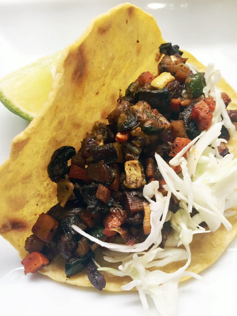 roasted vegetable tacos