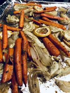 roasted carrot and fennel
