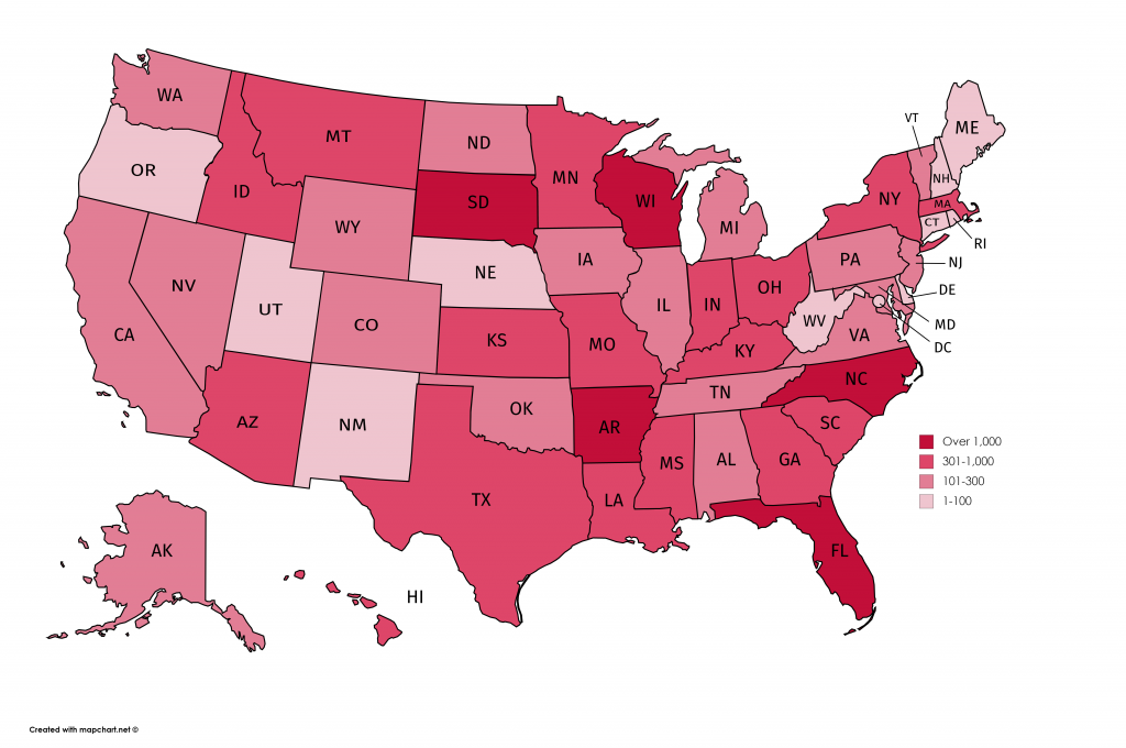 HC Country Map - Eat Smart, Move More, Weigh Less