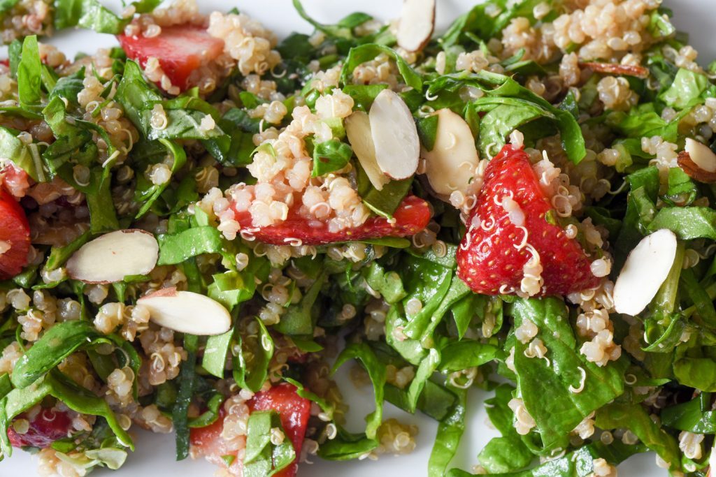 strawberry in salad