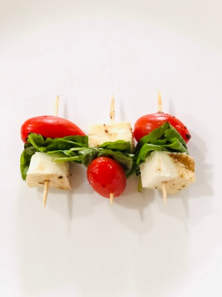 basil on kabob