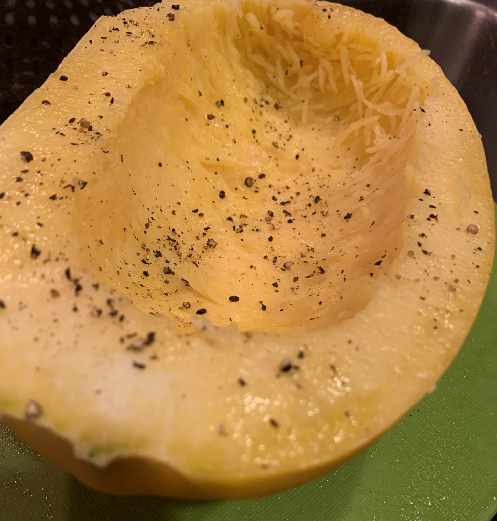 air-fried spaghetti squash