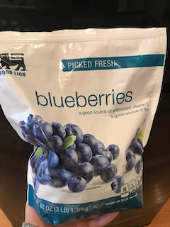 bag of blueberries