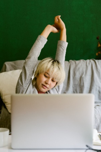 woman at computer