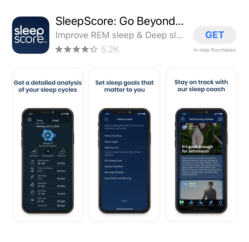 sleepscore app