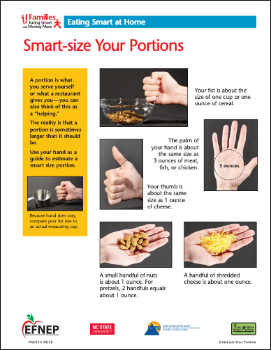 Measuring and estimating portion sizes