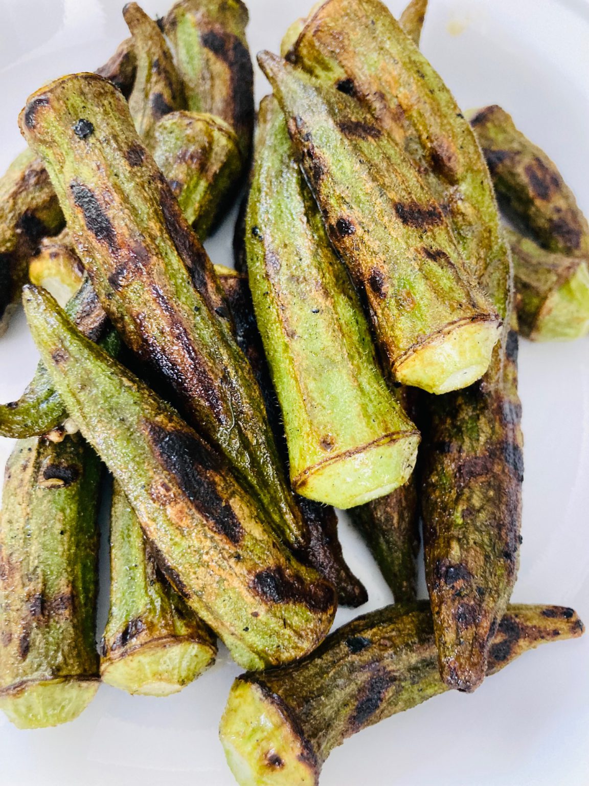 BEST way to cook okra GRILLED Eat Smart, Move More, Weigh Less