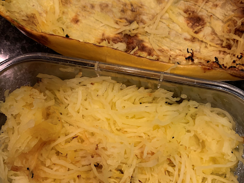 air fried spaghetti squash