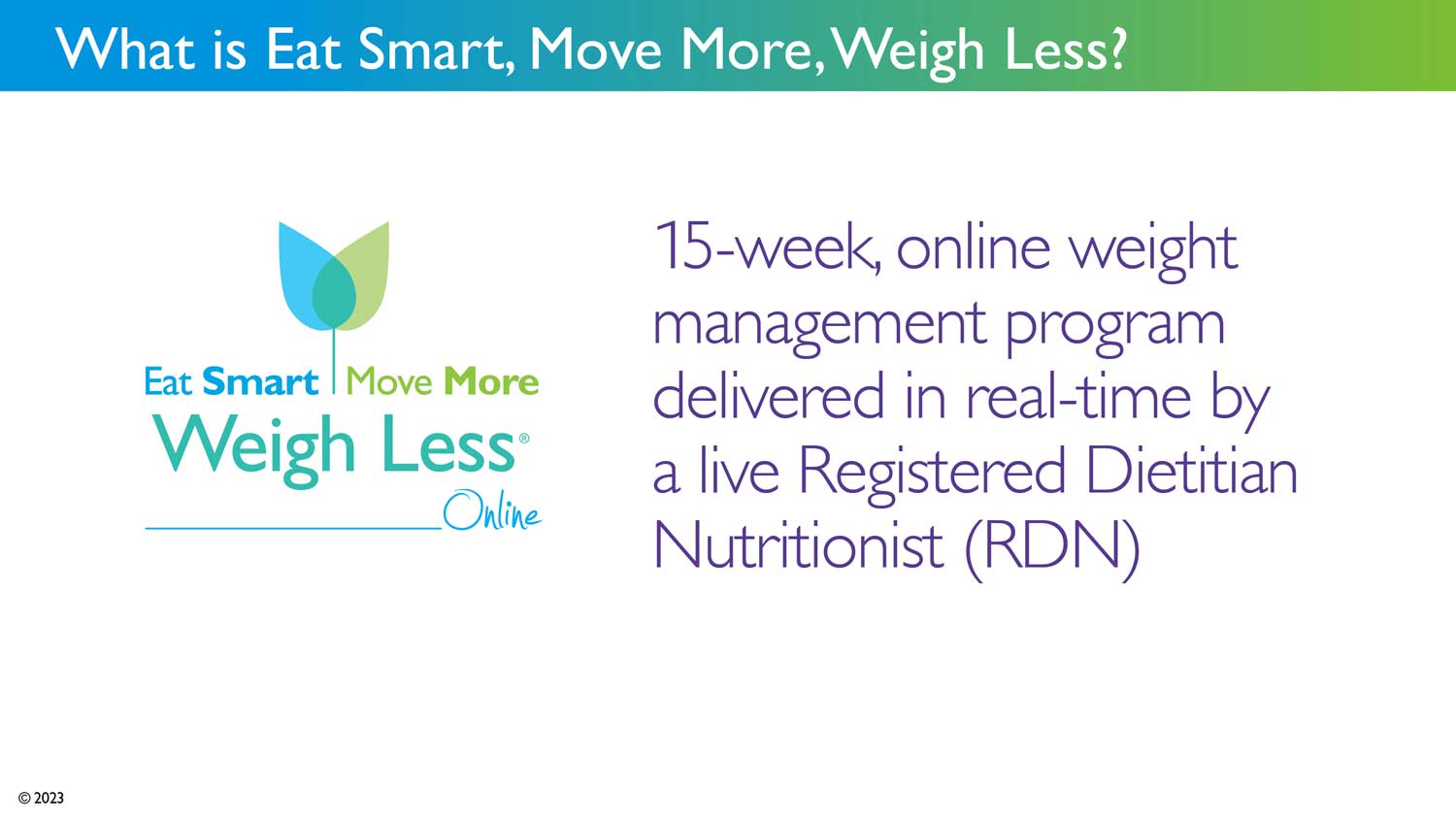 Slide from presentation